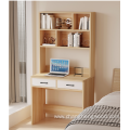 Modern Wooden Computer Desk with bookshelf and stool